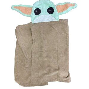 Star Wars Baby Yoda Mandalorian Hooded Bath Towel Wrap Child Size